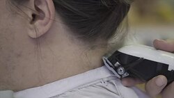 Electric Razor in Barber Shop Stock Footage