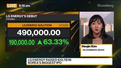 LG Energy Jumps in Debut After Record IPO in Korea News Clip