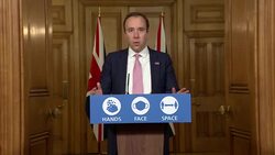 Matt Hancock Coronavirus Press Conference News Clip