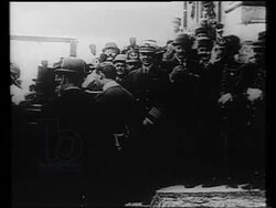 Allied leaders arrive to sign the Treaty of Versailles, 1919 Stock Footage
