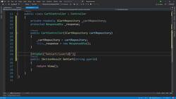 .NET Core Microservices - Cart Controller for API Endpoints Instructional Video
