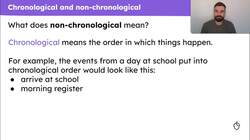 Learning the features of a non-chronological report Instructional Video