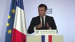 CLEAN : Macron vows to stop allowing foreign imams to come preach in France News Clip