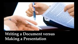Writing a Document versus Making a Presentation Instructional Video