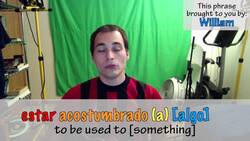 How to say "to be used to [something]" in Spanish (Día 95) Instructional Video