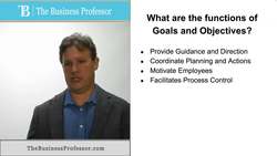 Function of Organizational Goals and Objectives Instructional Video