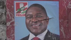 CLEAN : Election posters line streets of Maputo ahead of Mozambique vote News Clip