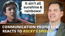Communication Professor Reacts to Rocky's Speech to His Son Instructional Video