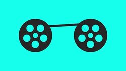 Film Roll Icons - Vector Animate Stock Footage