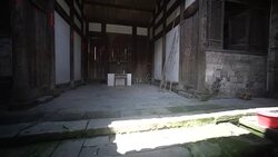 Buildings and lifestyles in Yiqian Old town, Guangchang County Stock Footage