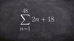 Finding the sum of a series arithmetic Instructional Video