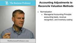 Accounting Adjustments to Reconcile Valuation Methods Instructional Video