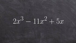 How to factor a trinomial completely over real numbers Instructional Video