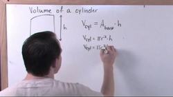 Cylinders, Cones and Spheres: Calculating the volume of a cylinder Instructional Video