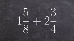 How to add fractions when written as mixed numbers - What is homework? Instructional Video