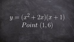 Write the tangent line of an equation through a point Instructional Video