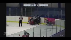 Hockey fight leaves goalie with 'severe injury' News Clip