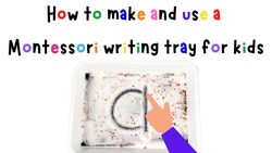 Montessori Writing Tray For Kids | Learn To Write ABC | 4K Instructional Video