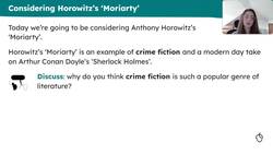 Identifying and analysing Anthony Horowitz's use of resolution in 'Moriarty' Instructional Video