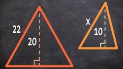 How to use the altitude of a triangle and similarity to determine missing values Instructional Video