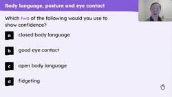 Considering how to use body language and voice to perform a convincing monologue Instructional Video