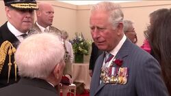 The Queen, Donald Trump, Prince Charles and Melania Trump meeting Normandy veterans News Clip