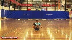 High-bounce ball - Bounce under your legs Instructional Video