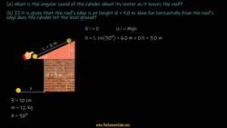 Rolling Cylinder: Energy Conservation and Projectile Motion Instructional Video