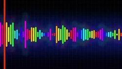 Audio Spectrum Simulation Stock Footage