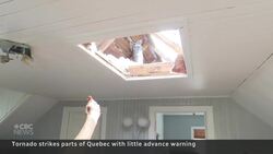 Quebec tornado struck without immediate warning, resident says News Clip