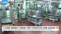 At Least 7 USNS Mercy Crew Members Test Positive For Coronavirus News Clip