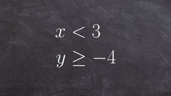How to graph the system of linear inequalities of one horizontal and one vertical Instructional Video