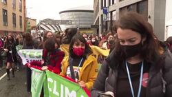 CLEAN : Hundreds protest at COP26 as negotiations draw to a close News Clip