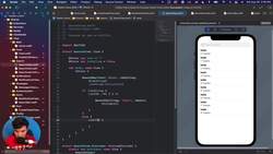 SwiftUI and Node.js Full Stack - Build Twitter - iOS 16 - SearchView 2 Instructional Video