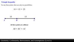 Geometry: Collinearity, Betweenness, and Assumptions (Level 1 of 4) Instructional Video