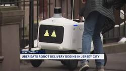 Uber Eats starts using delivery robots in Jersey City; first city on the East Coast News Clip
