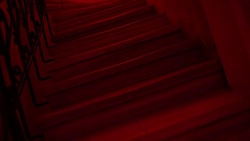 rotating old marble stairs Stock Footage