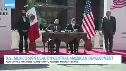 U.S., Mexico Sign Deal On Central American Development News Clip