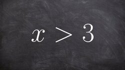 Graphing a linear vertical inequality with a dashed boundary line Instructional Video