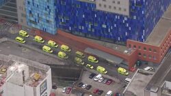 Aerials of London Hospitals News Clip