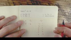 Factoring Quadratic Equations Instructional Video