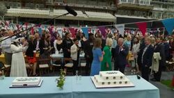 Charles and Camilla attend the Big Jubilee Lunch News Clip
