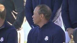 Tiger Woods & Team USA  take Pre Ryder Cup photos News Clip
