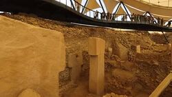 Tourists Visit Site Of The World's Oldest Structures At Gobekli Tepe Stock Footage