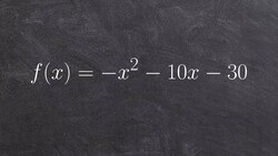 How to find the vertex and axis of symmetry then graph using a table of values Instructional Video