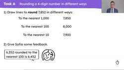 Round a 4-digit number to the nearest thousand, hundred and ten Instructional Video
