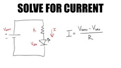LED Circuit Design: Solve for Current with Known Resistor Instructional Video