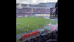 Chile football match abandoned over fireworks from crowd News Clip