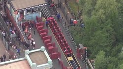 Aerial shots of Thorpe Park... News Clip