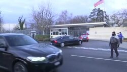CLEAN : US/Russia talks: arrival of the cars of the Russian delegation News Clip